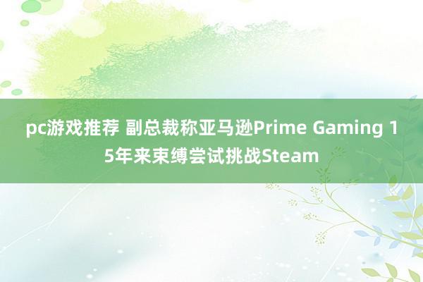 pc游戏推荐 副总裁称亚马逊Prime Gaming 15年来束缚尝试挑战Steam